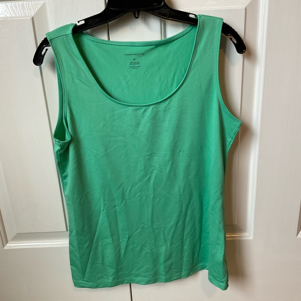 Charter Club Women's Mint Green Tank Top